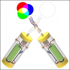 뉴 빛 합성 LED 터치램프 만들기(일반형/빛 합성용-1인용/5인용)
