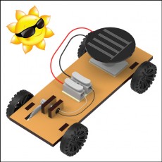 뉴 DIY 각도 조절 나무 태양광 자동차 만들기