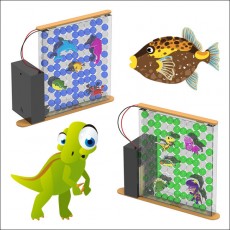 개구리알 LED 액자 조명등(5인용)-공룡시대/바다세상