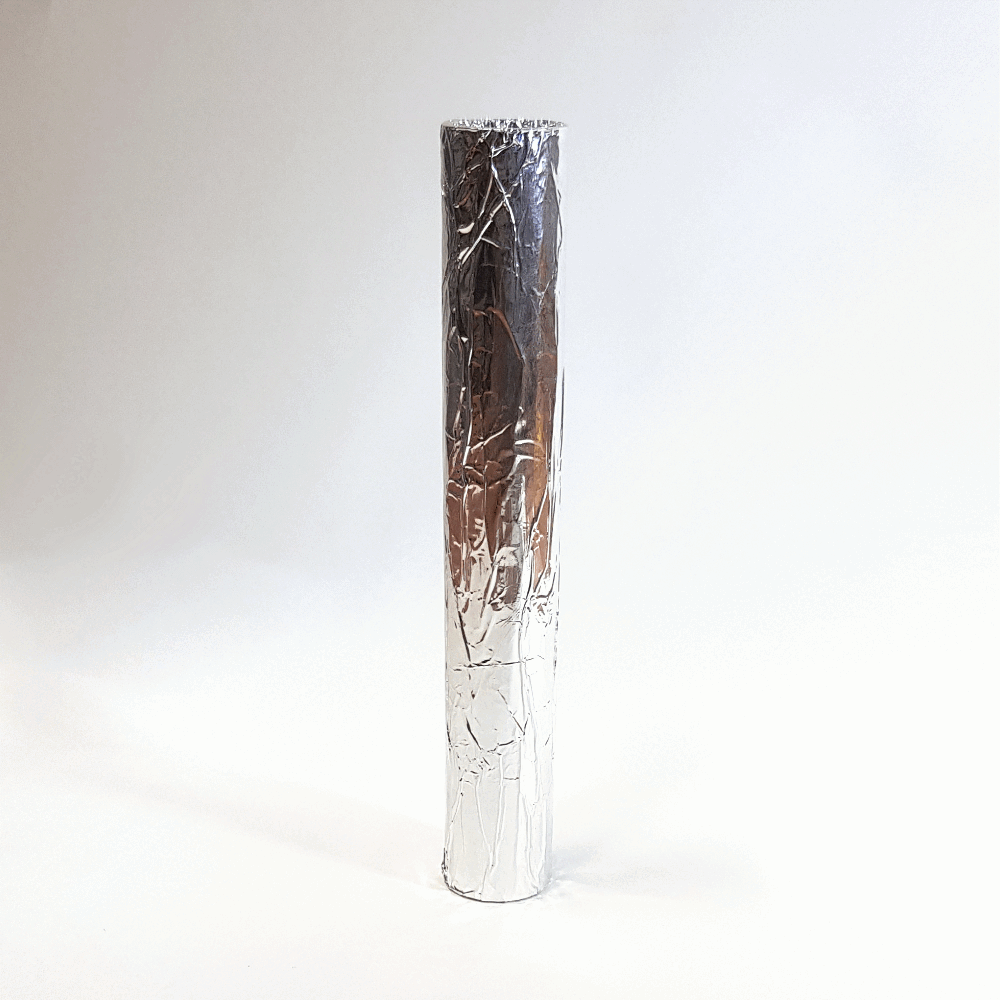 알루미늄포일로감싼 둥근폴기둥