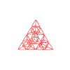 시에르핀스키 피라미드정삼각2단계